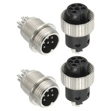 Aviation Connector Plug 6 Pin M/F 12mm (2pcs) picture