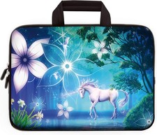 Laptop Sleeve 14 15.6 Inch Neoprene Case with Handle Cute Unicorn Notebook Cover picture