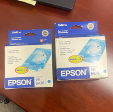 Epson Genuine/Original T044220/T0442 Cyan Inkjet Ink Cartridge 2 Pack C64/C66 picture