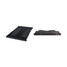 StarTech.com 1U Adjustable Vented Server Rack Mount Shelf & 8 Outlet Horizont... picture