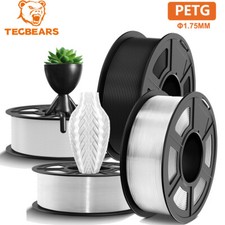 4KG TECBEARS PETG 3D Printer Filament Consumables 1.75mm Precise Dimension US picture