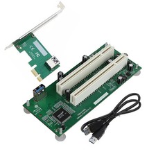 Durable PCI-E to 2xPCI Adapter Cable PCIE x1 to x16 Card PCI-Expansion Converter picture