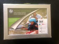HP~Photo Value Pack 3 Ink Color Cartridges 85 4 x 6 glossy sheets photo paper picture