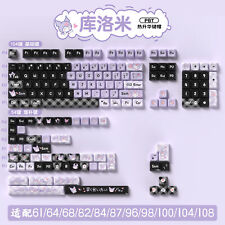 Girl Xmas Gift Kuromi Theme Keycap 138/158 Keys PBT MDA for Mechanical KEYBOARD picture
