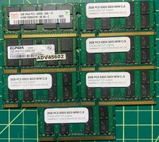 MISC Lot of 7 2GB PC2 6400/5300 Laptop Memory Hynix, RAMjet, ELPIDA picture