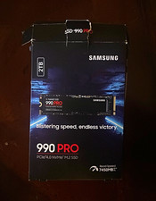 Samsung 990 PRO 2TB PCIe 4.0 NVMe M.2 Internal SSD V-NAND Black MZ-V9P2T0 picture