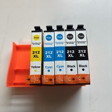 212 XL Ink Cartridges 2 Black, 2 Cyan, 1 Yellow picture