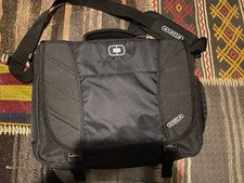 OGIO Black Messenger Bag Audio Pocket Laptop Briefcase 03507 picture