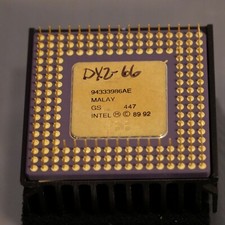 Intel i486DX2 66MHZ 80486DX2 CPU Processor Tested & Working with Heatsink 09 picture