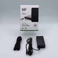 NEW BTI 65W USB-C PD PC Desktop AC Power Adapter Black picture