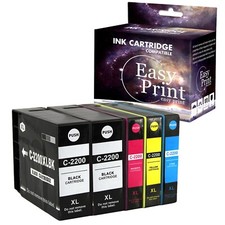 5PK PGI 2200 Ink Cartridge for Canon Maxify MB5020 MB5120 MB5320 Printer,2BCMY picture