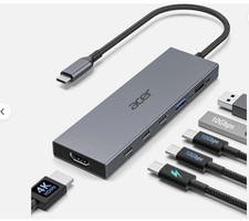 6-in-1 USB C Hub 10Gbps, USB C to HDMI Adapter 4K@60Hz, 2×USB-C 3.2, 1×USB Acer picture