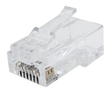 85-385 Unshielded Feed-Thru Modular Plug, Cable 50 Pack picture