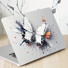 2 Piece Laptop Case with Vibrant Butterfly Art Design Easy To Attach and Durable picture