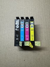 Epson Genuine Ink Cartridges 220 Standard Black, Cyan, Magenta & Yellow 4pk. NEW picture