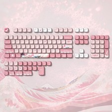 PBT Keycaps MOA Profile 132 Keys for Cherry MX Cross Stem Mechanical Keyboard picture