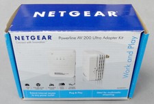 Netgear Powerline AV 200 Ultra Adapter Kit Open Box XAVB2001 Plug & Play Stream picture
