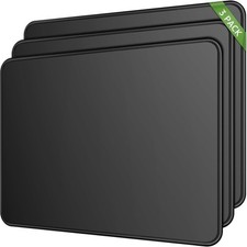 MROCO Mouse Pad [30% Larger] with Stitched Edges, 3 Pack 3 Count, Black picture