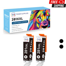 2x Black PGI-280XXL CLI-281XXL Ink Cartridges for Canon PIXMA TS6120 TS6220 TS81 picture