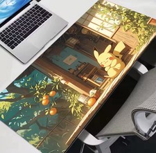 Pokémon Pikachu Custom Desk Playmat Card TCG Pad Nonslip Keyboard Mousepad 24” picture