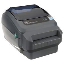 Zebra GX420d Direct Thermal USB Label Printer with Cutter Cables Power Supply picture