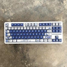 Blue-and-White Porcelain Four-Sided Translucent PBT Keycaps picture