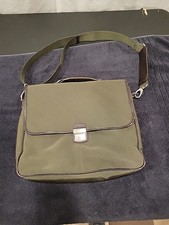Banana Republic Messanger Computer Laptop Bag Backpack Olive Green  picture