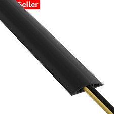 30ft Floor Cord Cover, Floor Cable Protector, Extension Cord Cover, Protect W... picture