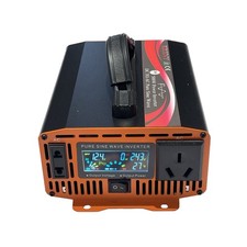 500W Power Inverter Pure Sine Wave 12V 24V DC to 120V 240V AC with LCD Display picture