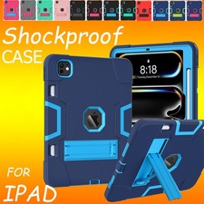 Kids Shockproof Case Cover Fr iPad 10th 9th 8 7th 6th 5th Gen Pro 11 Air 11 13  picture