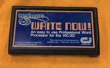 👀COMMODORE VC-20/VIC-20 --WRITE NOW- (RARE-CARTRIDGE ) picture