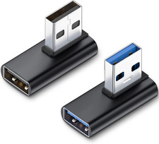 90 Degree USB 3.1 Adapter , Right and Left Angle USB a Male to Female Connector picture