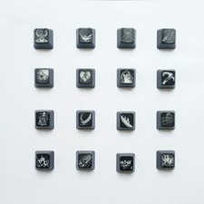 4 Piece Set Custom Dota Skills Keycaps Back Lit Shine Through Key Caps PC Gaming picture