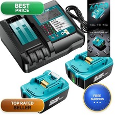 Farmice 2 Pack 6.0Ah Battery and Charger for Makita 18V picture
