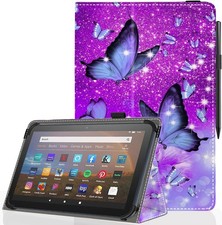 Universal 11 12 Inch Android Tablet Case - Slim Folding Stand Butterfly 01 picture