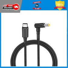 100W USB C to 5.5x2.5mm DC Power Cable 90 Degree PD Charging Cord 1.8M picture