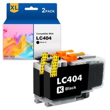 2Pack LC404 Black Ink Compatible For Brother MFC-J1205W MFC-J1215W MFC-J1205W XL picture