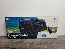 Logitech EX110 Cordless Desktop Wireless Keyboard & Optic Mouse picture