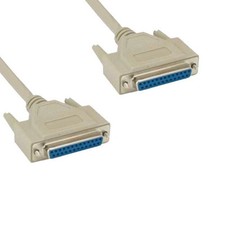 Lot of 10pcs 6ft DB25 Serial Printer Extension Cable 28 AWG Female F/F RS-232 picture