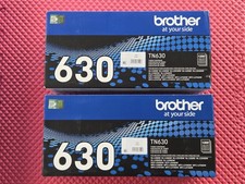 2 X Brother Genuine Standard-Yield Black Printer Toner Cartridge, TN630 picture
