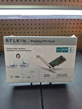 Belkin Desktop PCI Card 10-1000Mbps Sealed picture