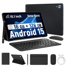 10.1'' Android 15 Tablets HD LCD Touchscreen Octa-Core 24+128GB WIFI Bluetooth picture