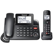 Cordless Phone 1 Handset Call Block Digital Answering Machine KX-TGF850B 2-Way picture