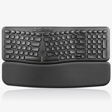 PERIBOARD-636B US, Wireless Ergonomic Compact USB Keyboard - Wireless 2.4G Te... picture