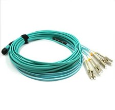 10M MPO/MTP to 8 x LC (4 Duplex) 8 Strands Breakout Cable,QSFP 40GBase-SR4, O... picture