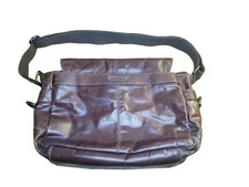 Fossil Brand Messenger Bag Men Laptop Brown Leather Crossbody MBG1154 (15x11x5) picture