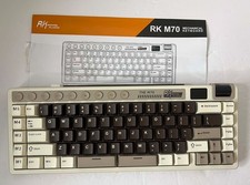 RK M70 Mechanical Keyboard Tri-Mode Cream Switch Royal Kludge picture