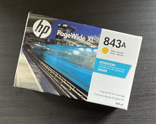 HP PageWide XL 843A Genuine Original Yellow Inkjet Cartridge 400ml C1Q60A picture