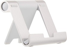 Multi-Angle Portable Stand for Tablets & Phones - Silver picture