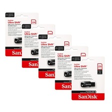 5-Pack SanDisk Ultra Shift USB 3.2 Gen 1 Flash Drive - 256GB picture